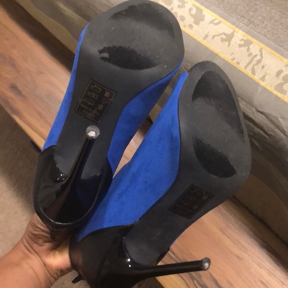 Blue black heels - Picture 2 of 4